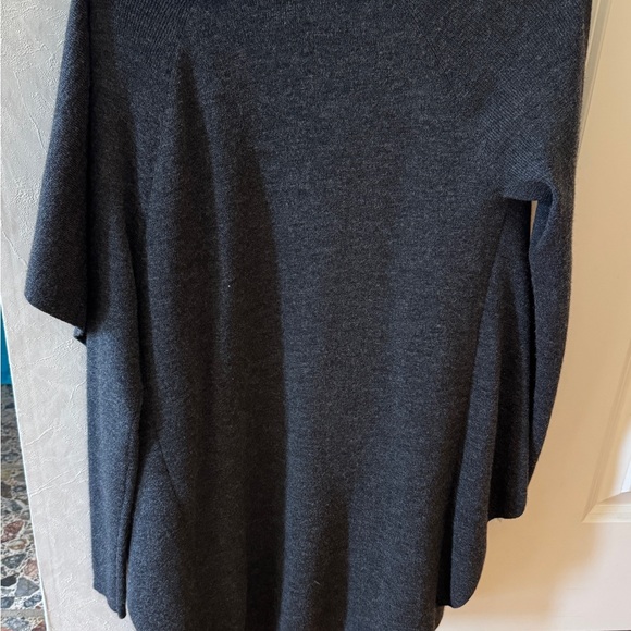 Theory Wool Blend Long Knit Cardigan Sweater Drape - Picture 2 of 5